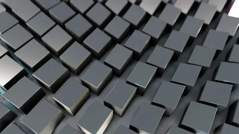 Metal cubes Stock Footage 162817702