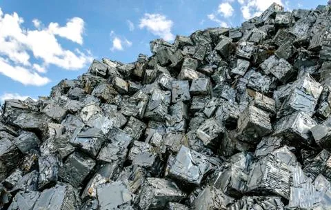 Metal cubes Stock Photos