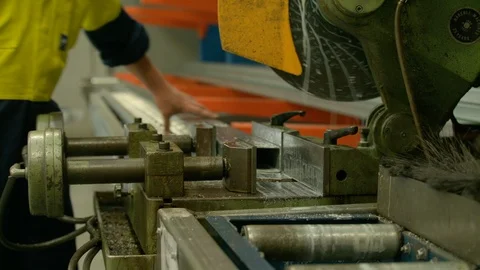 Metal Cutting 2 Stock Footage 91841847