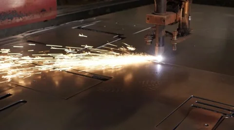 Metal cutting 4 Video stock 68391363