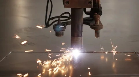 Metal cutting Video stock 68391394