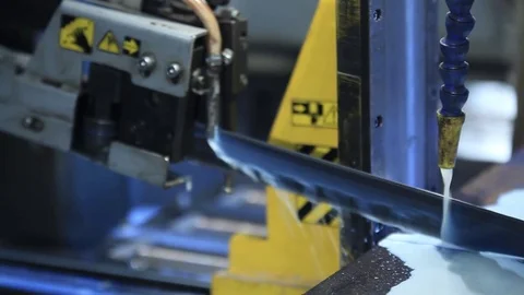 Metal cutting Stock Footage 76594956