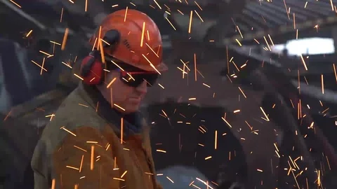 Metal cutting Stock Footage 98527236