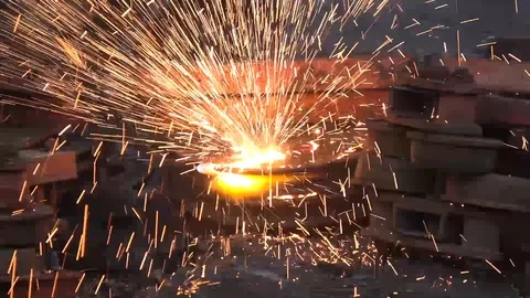 Metal cutting Stock Footage 98527240