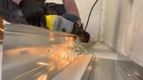 Metal cutting Stock Footage 299782796
