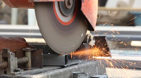 Metal Cutting Grinders Stock Footage 59535235