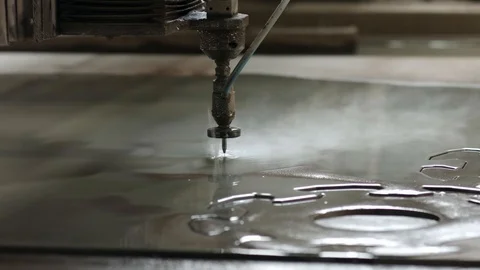 Metal cutting machine. Production area Stock Footage 120052628