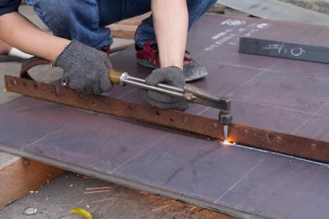 Metal cutting Stock Photos