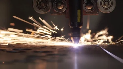 Metal cutting plasma Stock Footage 72928903