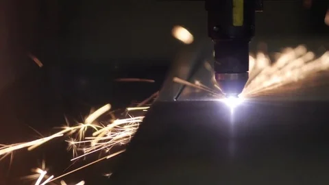 Metal cutting plasma Stock Footage 72928913