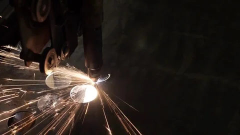 Metal cutting plasma Stock Footage 72928931