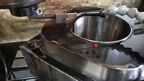 Metal cutting process in erosion machine Video stock 149926630