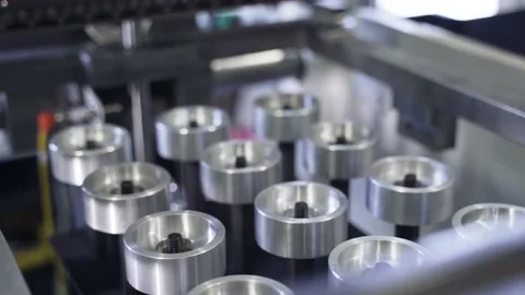 Metal cylinders Video stock 147208644