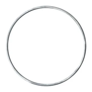 Metal, decorative ring, silver color for flower arrangements, interior Stock Illustration