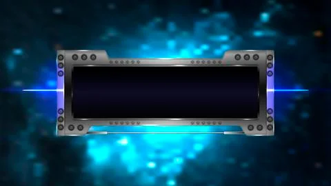 Metal design of the user interface Stock Illustration