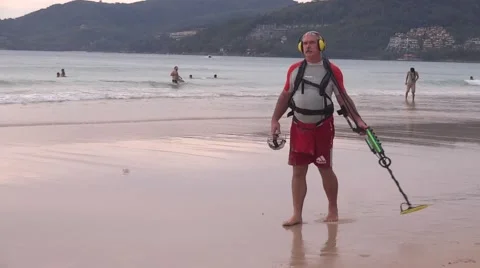 Metal detector Stock Footage 48569524