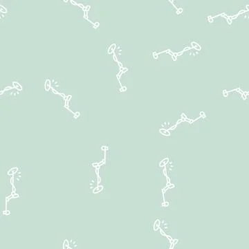 Metal detector line seamless pattern Stock Illustration