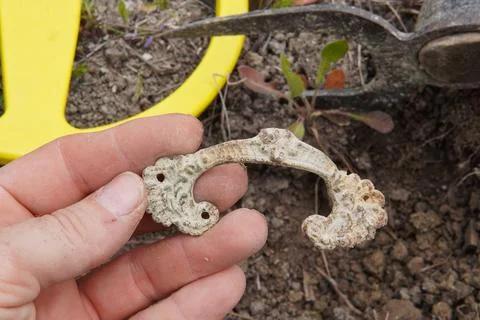 Metal detector. 스톡 사진