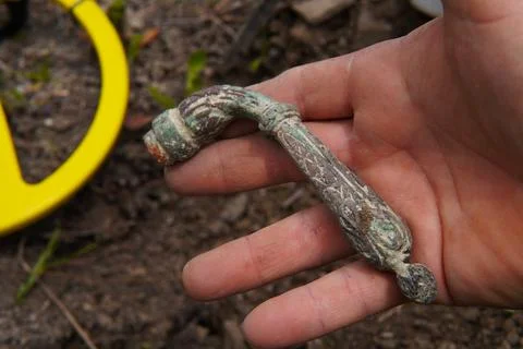 Metal detector. 스톡 사진
