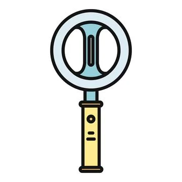 Metal detector scanning for lost items and hidden objects Stock Illustration