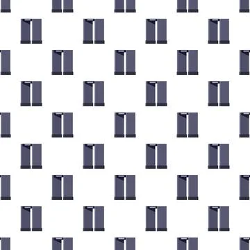 Metal detector security gate screening seamless pattern Stock Illustration