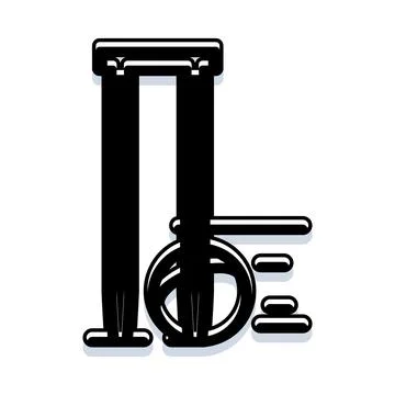 Metal detector security measuring device access control Illustrazione stock