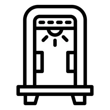 Metal Detector Vector Icon Design Illustration Illustrazione stock