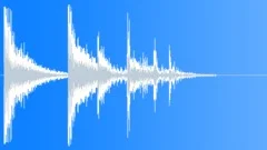 Metal disc crashing on wood surface -hub cap, loud clank - V1Sound Effect