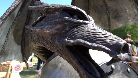 Metal dragon Stock Footage 160624051