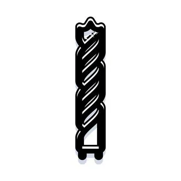 Metal drill bit for construction and diy work Stockillustratie