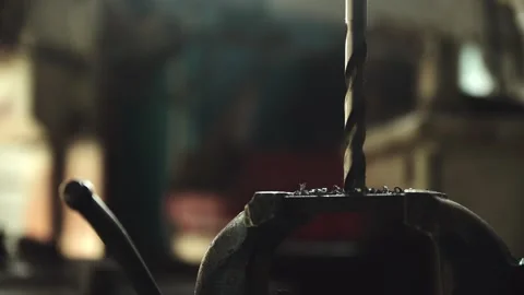 Metal Drill Stock Footage 247375510