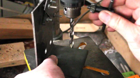 Metal drilling Video stock 37374565
