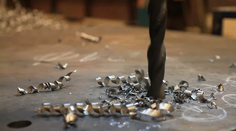 Metal drilling Stock Footage 48214246