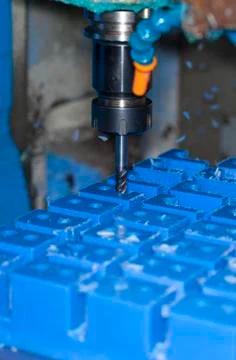 Metal drilling Stock Photos