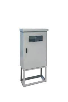 Metal electric control box Stock Photos