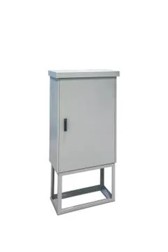 Metal electric control box Stock Photos