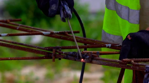 Metal electric welding Stock Footage 101808460