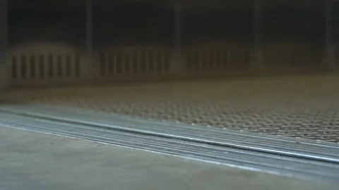 Metal elevator doors open Stock Footage 169813522