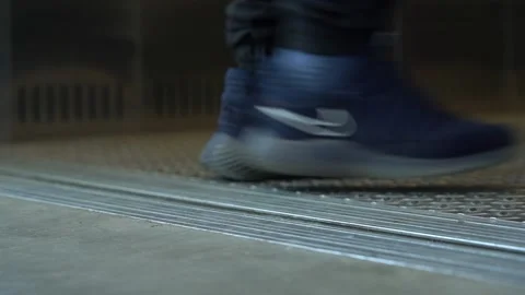 Metal elevator doors open Stock Footage 169814581