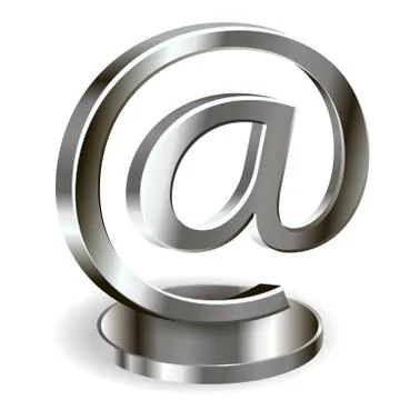 Metal email Stock Illustration