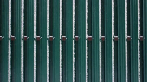 Metal fence. Stock Footage 100442205