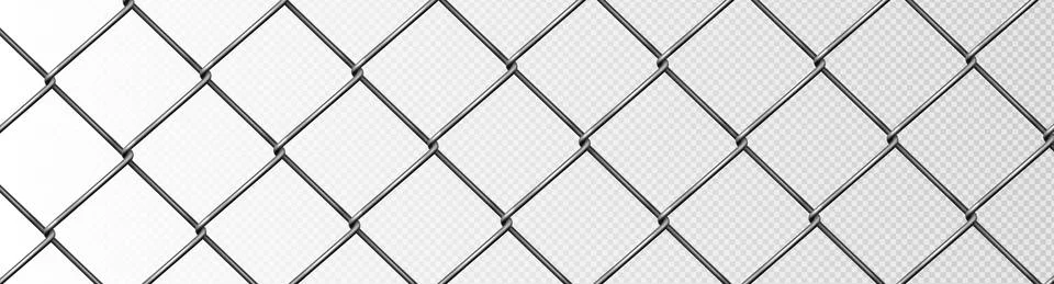 Metal fence mesh, pattern steel wire grid Stock Illustration