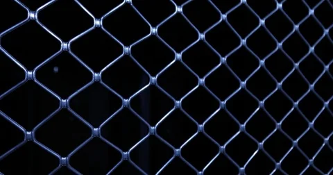 Metal Fence net Stock Footage