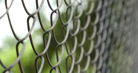 Metal Fence net Stock Footage 283436369