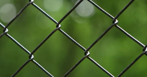 Metal Fence net Stock Footage 283465163
