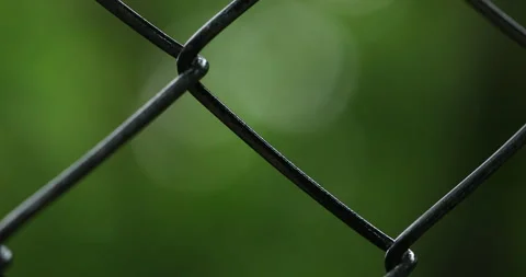Metal Fence net Stock Footage 283466631