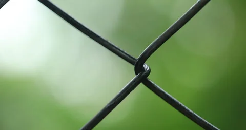 Metal Fence net Stock Footage 283466723