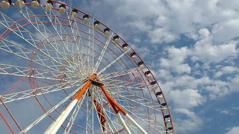 Metal Ferris wheel Video stock 138717933