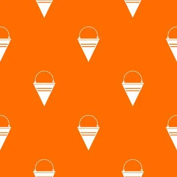 Metal fire bucket pattern seamless Stock Illustration