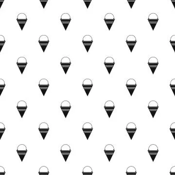 Metal fire bucket pattern vector Stock Illustration